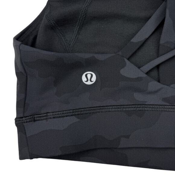 Lululemon Free To Be Elevated Bra In Heritage 365 Camo Deep Coal Size 6 DD/E Cup - Picture 6 of 7